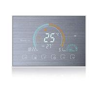 Wifi Smart Thermostat Alexa-Digital Room Boiler Heating Thermostat Controller Wireless,Wall Mounted Programmable Temperature Controller,Weather,UV Index,Humidity Hisplay,5A