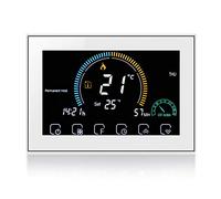 Wifi Smart Thermostat Alexa-Digital Room Water Heating Thermostat Controller Wireless,Wall Mounted Programmable Temperature Controller,Weather,UV Index,Humidity Hisplay,5A