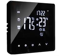 WiFi Smart Thermostat For Tuya, Digital Thermostat, Smart Thermostat Programmable Wifi Wireless Home Room Sensor For Water Floor Heating, Electric Floor Heating, Wall-mounted Boiler(Black)