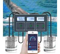 WiFi Smart Water Quality Monitor - 8-in-1 PH Meter, Data Logger, Temp - Ideal for Aquariums, Pools, Hydroponics - Measure TDS, Salinity, S.G., EC, ORP - Reliable Analysis Tool for Water Sources