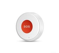 WiFi SOS Button for Smart Alarm for for tuya App Rechargeable Panic Button Wireless Home Security Smart Call Button for Elderly Care IPX4 Waterproof 52mm Compact SOS Alarm Button WiFi Connected