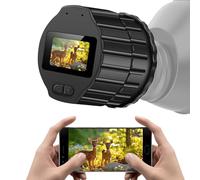 WiFi Telescope Camera Eyepiece: 1.5" Screen & 1080P FHD Recording, Planetary Camera for 28mm-50mm Scopes, Perfect for Astrophotography, Bird Watching (64GB)