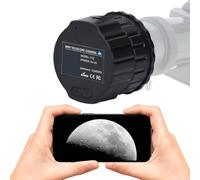 WiFi Telescope Electronic Eyepiece, 4MP Digital Eyepiece Camera Telescope Image HD Amplifier, 2K Video Recording Via App for 24-50mm Optical Telescope and Microscope (128GB)