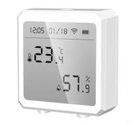 Wifi Thermometer and Hygrometer for Tuya for Smart Life App, Wireless Temperature Humidity Sensor with Real-Time Alerts and Data History, Digital Monitor for Home Greenhouse Office