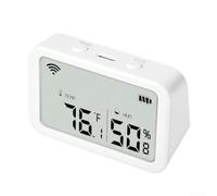 WIFI Thermometer & Hygrometer Real Time Data Tracking on Your Smartphone via For Tuya App Integration ()