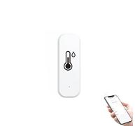 Wifi Thermometer, Tuya Wifi Smart Thermometer With Voice Alarm, Wifi+Bluetooth Dual Mode Wifi Temperature Sensor, Work With Alexa Home Smart Life.