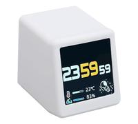 WIFI Time Weather Display, Wireless Home Weather Station with Display, Rich Photo Gallery, Multifunctional Desktop Digital Clock Weather Stock Ticker