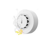 Wifi Two Connection Smoke Detector Temperature Humidity Measurement Device 80dB Sound Alarm Remote Push Alert Function(2pcs)