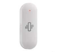 WiFi Vibration Sensor for Tuya Smart LIFEs App, Real-Time Shock Drop Alarm Detector with History Record, High Sensitivity Motion for Home Security, White(4pc)