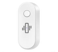 WiFi Vibration Sensor with Real Time Motion and Shock Detection for Tuya, Supporting Smart Home Automation and Remote Monitoring (White)