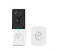WiFi Video Doorbell with 100W Pixel, PIR Detection and Mobile Remote Intercom, Real-Time Wake-Up Smart Home Security Camera