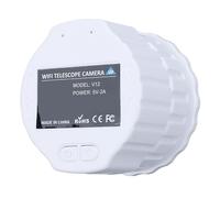 WiFi Wireless Digital Eyepiece, Wireless Electronic Eyepiece Supports 2K Video Recording & 40MP Photos, Digital Telescope Camera for 30mm-50mm Scopes (White)