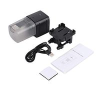 WiFi Wireless Remote Intelligent Aquarium Feeder with APP Voice Control, 6.5 x 6 x 14cm Plastic White Fish Tank Feeding Machine for Home Use