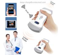 Wifi Wireless Ultrasound Scanner Color Doppler Double Heads Convex Linear Probe