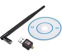 WiFi WLAN Stick Adapter 150Mbit 2dBi Wireless USB WiFi Network Adapter Dongle Antenna for Windows Vista/XP/2000/7/8/10, Linux, MAC OS