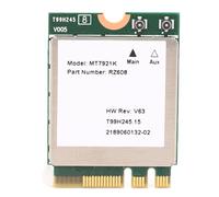 WIFI6 AX1800 WiFi Card, M.2 WIFI6 Laptop Module, 802.11ax Dual Band M.2 Bluetooth 5.2, WIFI6 Wireless Network Card, AX1800 Built in MT7921K Gigabit WIFI6 Wireless Card