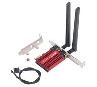 WiFi6 PCIE WiFi Card, 1800Mbps Dual Band Desktop Gigabit Network Card with Bluetooth5.2, WPA3, 802.11ax Dual Band Wireless Adapter, for 10 11, 64bit