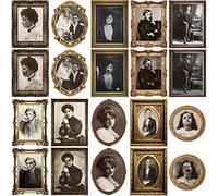 WIFUNUE 20PCS Halloween Horror Gothic Posters, 3D Changing Face Moving Portrait Pictures, Wall Decor for Haunted Mansion, Living Room, Party Supplies