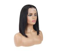 Wig 13x4x1 T Front Lace Wig Straight Human Hair Bob Real Hair(8inch)
