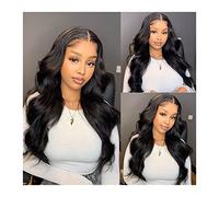 Wig 14-30 Inch Lace Frontal Wig Transparent Lace 180% Density Brazilian Human Hair 4×4×1 HD T Part Wig Body Wave Lace Front Wigs for Women Grey Wigs for Women (22inches 4x4x1 HD T Part Wig)