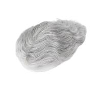 Wig #1B80 Human Hair System Men's Prosthesis Fine Mono Top with PU Base Mens Toupee for Daily Party Use