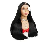 Wig 220% Double Drawn Human Hair Wig 4 * 4 Lace Front Wigs 4 * 1 T Part Pre-plucked Raw Straight Full Thick End Wigs Wigs(4X1 LACE WIG_16INCHES)