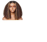 Wig 250 Density Deep Wave Transparent 13x4 13x6 Lace Frontal Hair Wig 4/27 Ombre Short Bob Lace Wigs For Women Wigs(180%,13X4 LACE WIG_12INCHES)