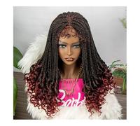 Wig 4 * 4 Lace Braids Wig for Trendy Headgear Fans in the(Reddish Brown)