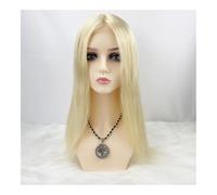 Wig 5x5" Brazilian Remy Hair Topper with Silk Top & Hair Blonde(8 inches)