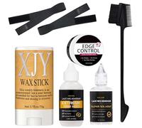 Wig Adhesive and Glue Remover Set, Wig Glue Lace Front, Invisible Waterproof Hair Replacement Bonding glue + Solvent, wig Toupee Poly Hairpieces Cosmetic, Easy to Apply Quick Drying