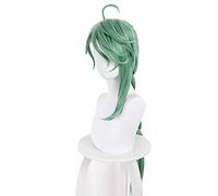 Wig Anime Cosplay Genshin Effect Baizhu Cosplay Wig Unisex 100 cm Long Green Wig Cosplay Anime Cosplay Wigs Heat Resistant Synthetic Halloween Wigs