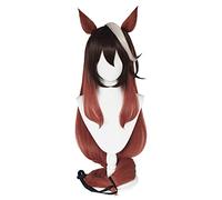 Wig Anime Cosplay Hübsch Derby Symboli Rudolf Cosplay Perücke Hitzebeständige synthetische Haarkarneval Halloween Party Requisiten (Size : 1)