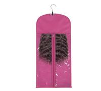 Wig Bag with Hanger - Hairpieces Storage Holder,Hair Travel Extensions Bag with Hanger, Hair Extension Storage Bag, Portable Wig Bag for Store Style Human Hair