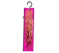 Wig Bags Storage with Hanger | Hair Extension Holder - Zipper Closure Rack Stand Display Dust-Proof for Closet Salon Travel Dressing Braiding