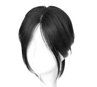 Wig Bangs Fringe | Forehead Fringe Women's Eight-Character Wig,Washable Hair Extensions Breathable Synthetic Hair Wig for Dating, Travelling, Working