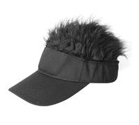 Wig Baseball Cap, Unisex Adjustable Baseball Hats Golf Hats with Visor with Funny Wig, Suitable for Fishing, Boating, Camping, Outdoor Activities and ba Games
