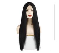 Wig Black Female Long Straight Hair Wig Synthetic Wig Suitable For Daily Gatherings Natural Wigs Grey Wigs For Women (1 26 Inch)