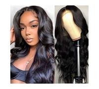 Wig Brazilian 4×4×1 T Part Lace Frontal Wig With Baby Hair Wave Lace Front Wig 10-30 Inch Human Hair Lace Wigs For Black Women Medium Brown Lace Grey Wigs For Women (28Inches 4X1 Lace Wig)