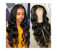 Wig Brazilian Body Wave Lace Front Wig 13x4×1 T Part Lace Frontal Wig with Baby Hair Medium Brown Lace 10-30 Inch Human Hair Lace Wigs for Women Grey Wigs for Women (16inches 13x1 Lace Wig)