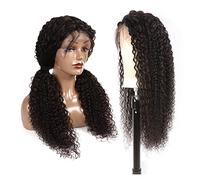 Wig Brazilian Human Hair Wigs 360 Lace Wig 13×4 Kinky Curly Hd Transparent Lace Front Human Hair Wigs 150% Density 8-30 Inch Lace Wig For Women Grey Wigs For Women (360 Lace Wig 28 Inch)