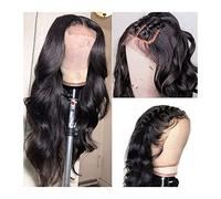 Wig Brazilian Human Hair Wigs 4×4×1 T Part Lace Closure Wig for Women 10-32 Inch Body Wave Wig Pre Plucked Natural Hair Sheer Lace 13×4×1 Lace Front Wig Grey Wigs for Women (28inches 13x4x1 Lace Wig)