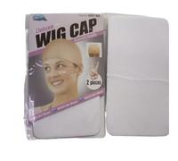 Wig cap 100PCS(50Packs) Deluxe Wig Cap Stretchable Elastic Hair Net Snood Nylon Stretch Mesh For Making Weaving 2PCS/PACK(White 100PCS)