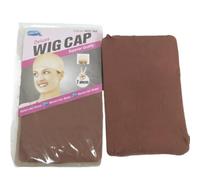 Wig cap 100PCS(50Packs) Deluxe Wig Cap Stretchable Elastic Hair Net Snood Nylon Stretch Mesh For Making Weaving 2PCS/PACK for Hair(Light red brown100PC)