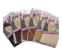 Wig cap 100PCS(50Packs) Deluxe Wig Cap Stretchable Elastic Hair Net Snood Nylon Stretch Mesh For Making Weaving 2PCS/PACK(Mix color 100PCS)