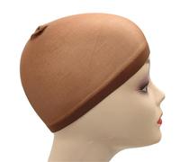 Wig Cap 10pcs Top Stocking Wig Cap Hair Net For Weave Hair Wig Nets Black Brown Stretch Mesh Wig Cap For Making Wigs(Light Brown)