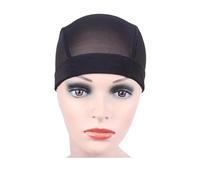 Wig Cap 12Pcs/lot Black,Beige Dome Cornrow Wig Caps Easier Sew In Hair Stretchable Weaving Cap Elastic Nylon Breathable Mesh Net Hairnet Makeup Wigs(Black Mesh cap S)