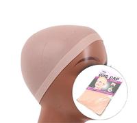 Wig Cap 2-piece Set For Both Men And Women Adult HD Clear Wig Cap,Super Soft Breathable Stretch,Lightweight Design for hold wig(1pack Beige)