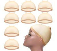 Wig Cap 4/6/10pcs HD Wig Cap Elastic Breathable Invisible Caps Nylon Stretch Perfect For Professional Use Women Lace Front for Long Short Hair(4Pcs(1pack))