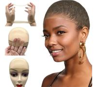 Wig Cap 6pcs/bag Transparent HD Wig Cap Invisible and Sheer Breathable Ultra-thin Stretchy Stocking Caps for Lace Front