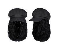 Wig Cap Cap Wig 10 Inch Wavy Curly Synthetic Wigs Baseball Hat Wig Cap With Hair Wigs Hair Extensions Hair Wig Wig Hat(F843 22TH88)